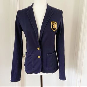 Tommy Hilfiger Navy Blue Preppy Blazer